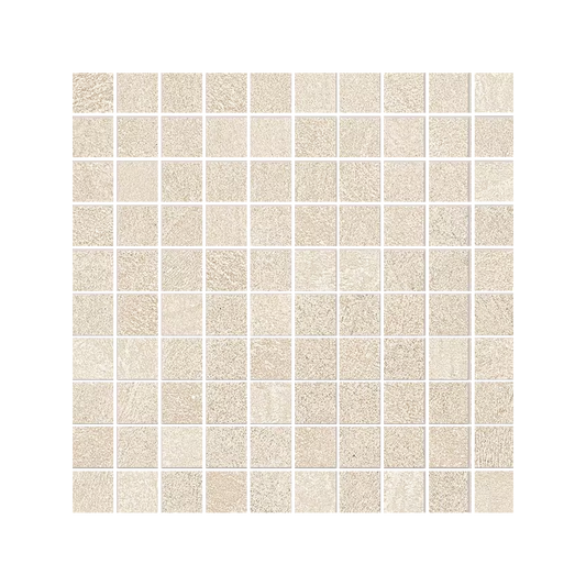 Sixty 12x12" Mosaico Concrete-Look Porcelain Mosaic (1" Square)