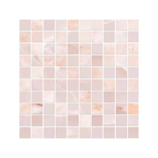 Tele Di Marmo Onyx 12x12" Mosaico Porcelain Mosaic (1" Square)