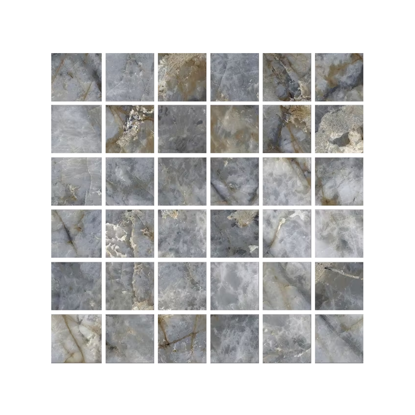 Tele Di Marmo Revolution 12x12" Mosaico Porcelain Mosaic (2" Squares)