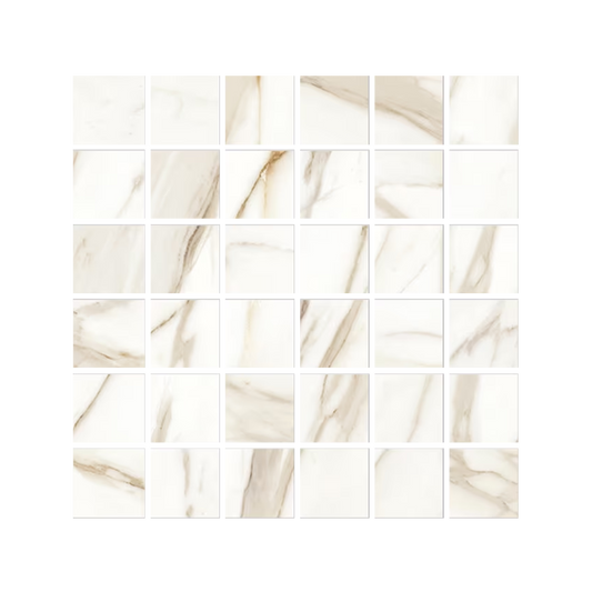 Tele Di Marmo Reloaded 12x12" Mosaico Porcelain Mosaic (2" Squares)