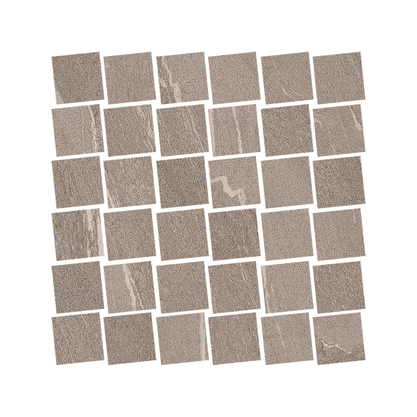 Stone Talk 12x12" - Mosaico Martellata Porcelain Stone-Look Mosaic)