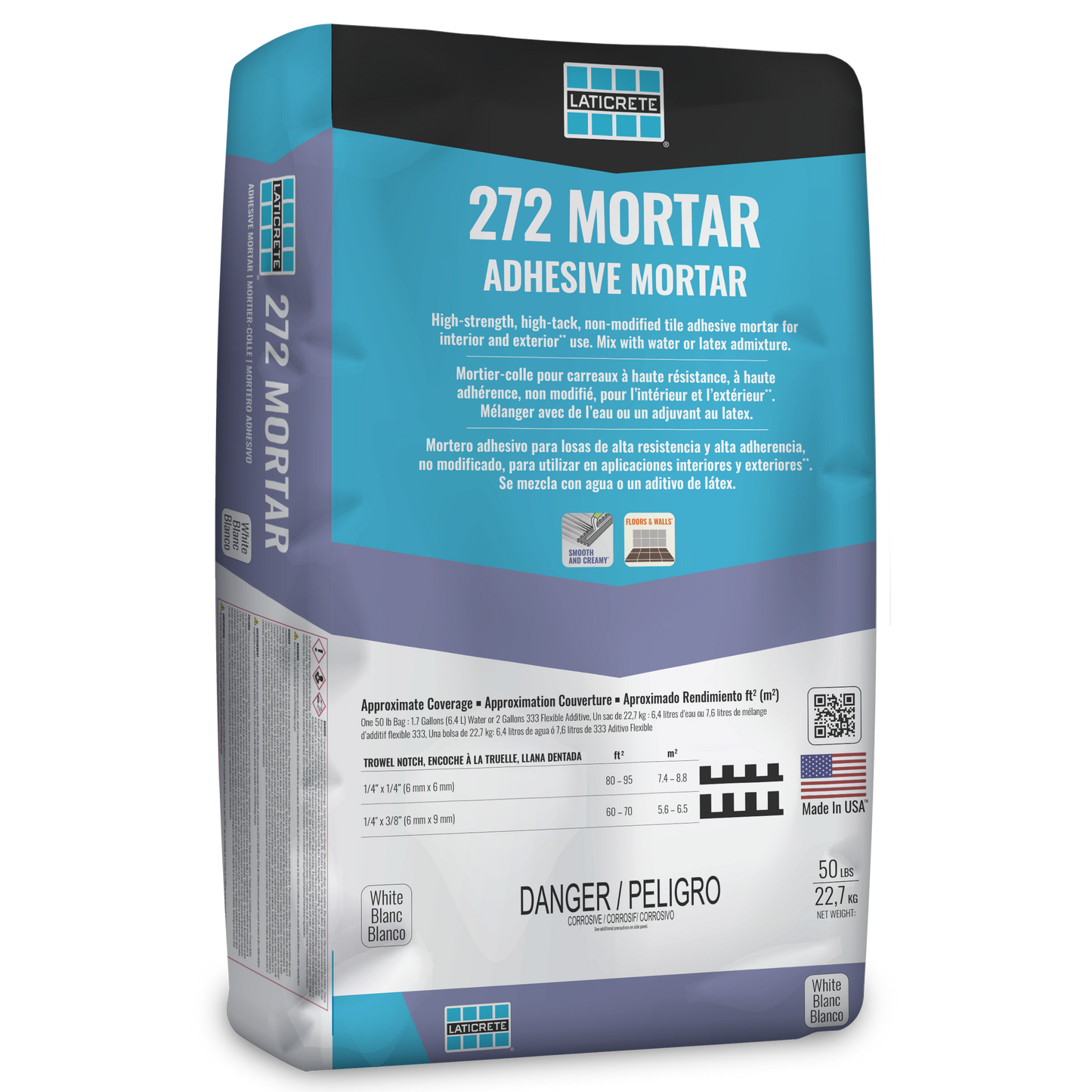 Laticrete - 272 Mortar - Non-Modified Adhesive Mortar for Tile (50lbs)