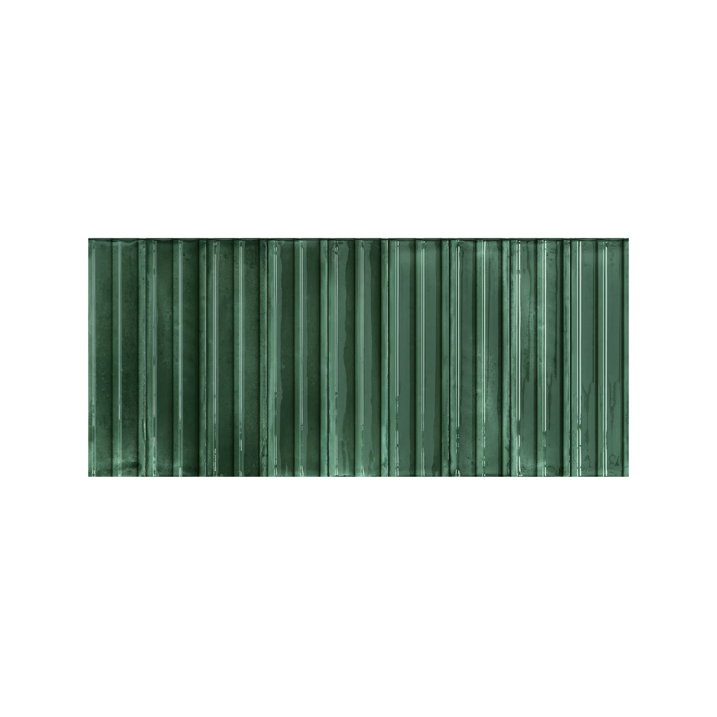Essential Brick 2x10" 10mm Deco Arco 3D Glossy Porcelain Wall Tile