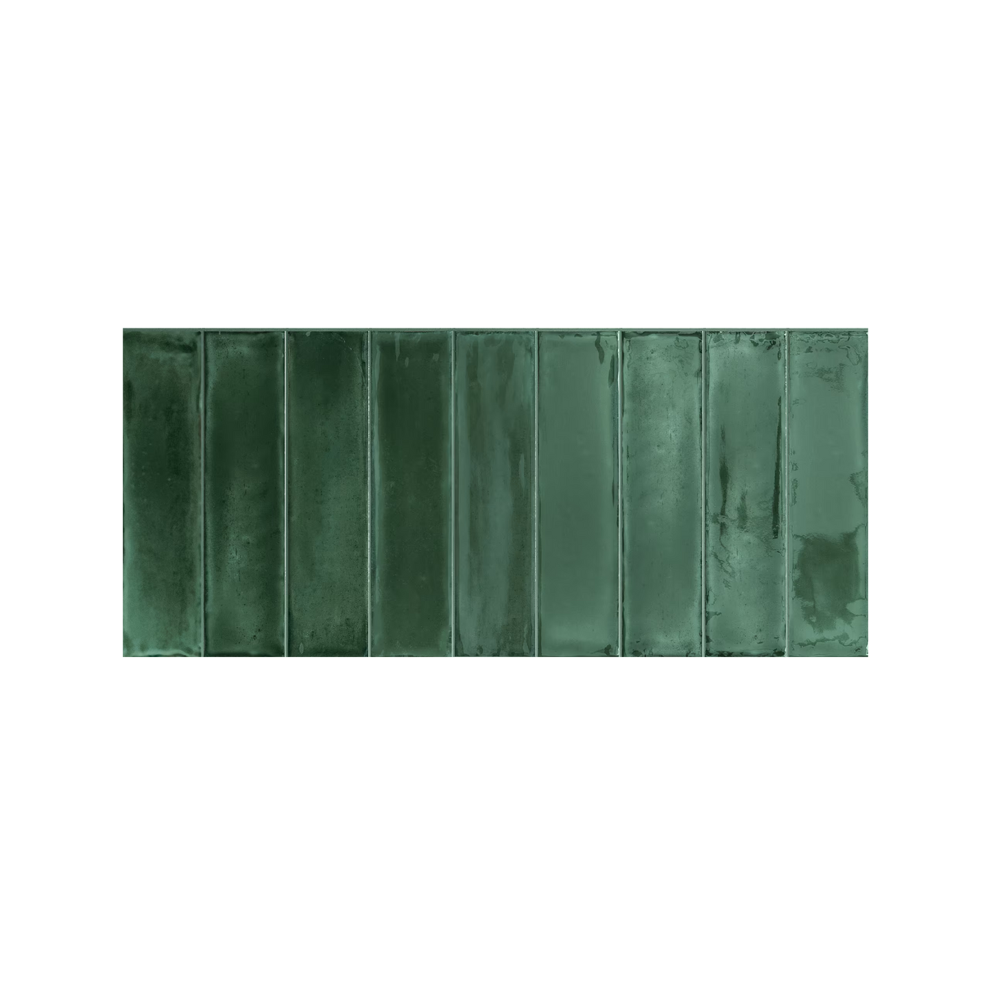 Essential Brick 2x10" 10mm Fondo Glossy Porcelain Wall Tile