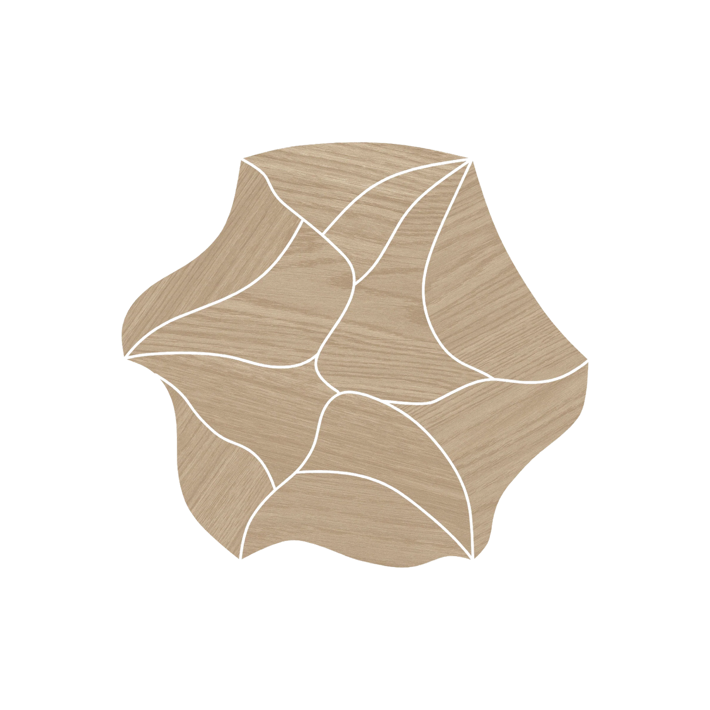 Calissa Plank 16x17" - 8mm Matte Blossom Deco Porcelain Tile in Wood-Look