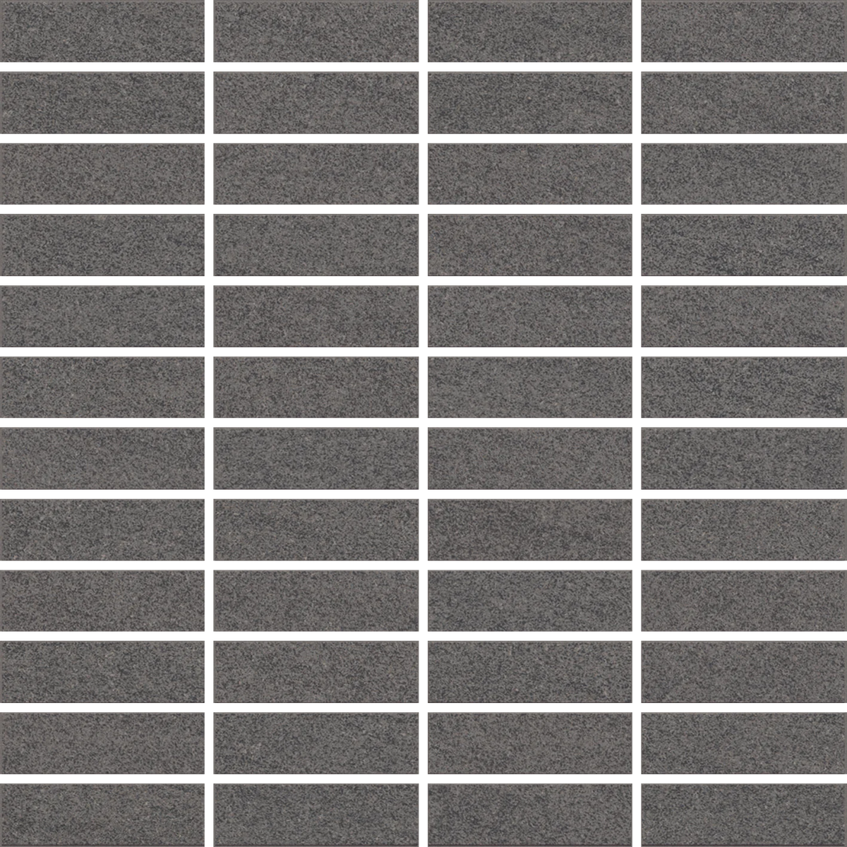 Gyali - 12x12" Matte Porcelain Mesh Mosaic Tile Sheet (1x3" Rectangles)
