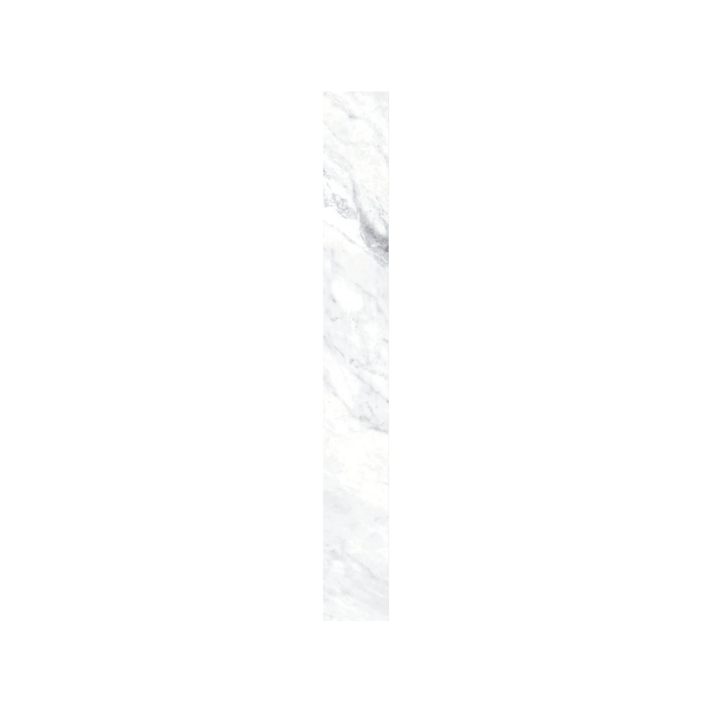 Classica - 3x24" Matte Porcelain Bullnose Tile in Marble-Look Style