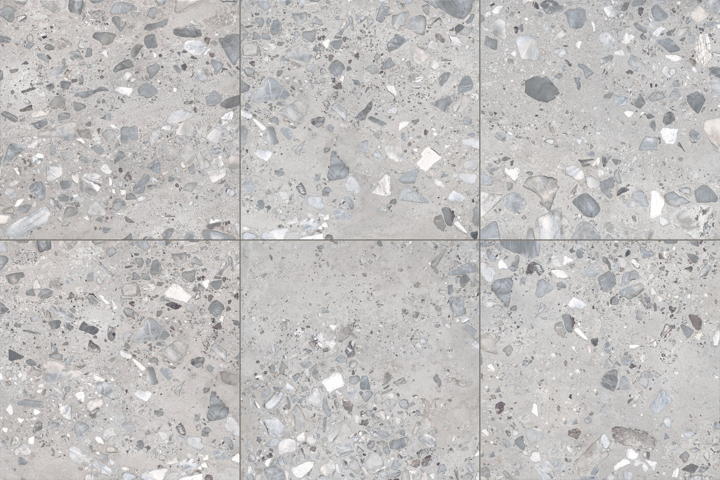 Earthen 24x24" - 20mm Terrazzo Style Grip Porcelain Paver in Cobblestone