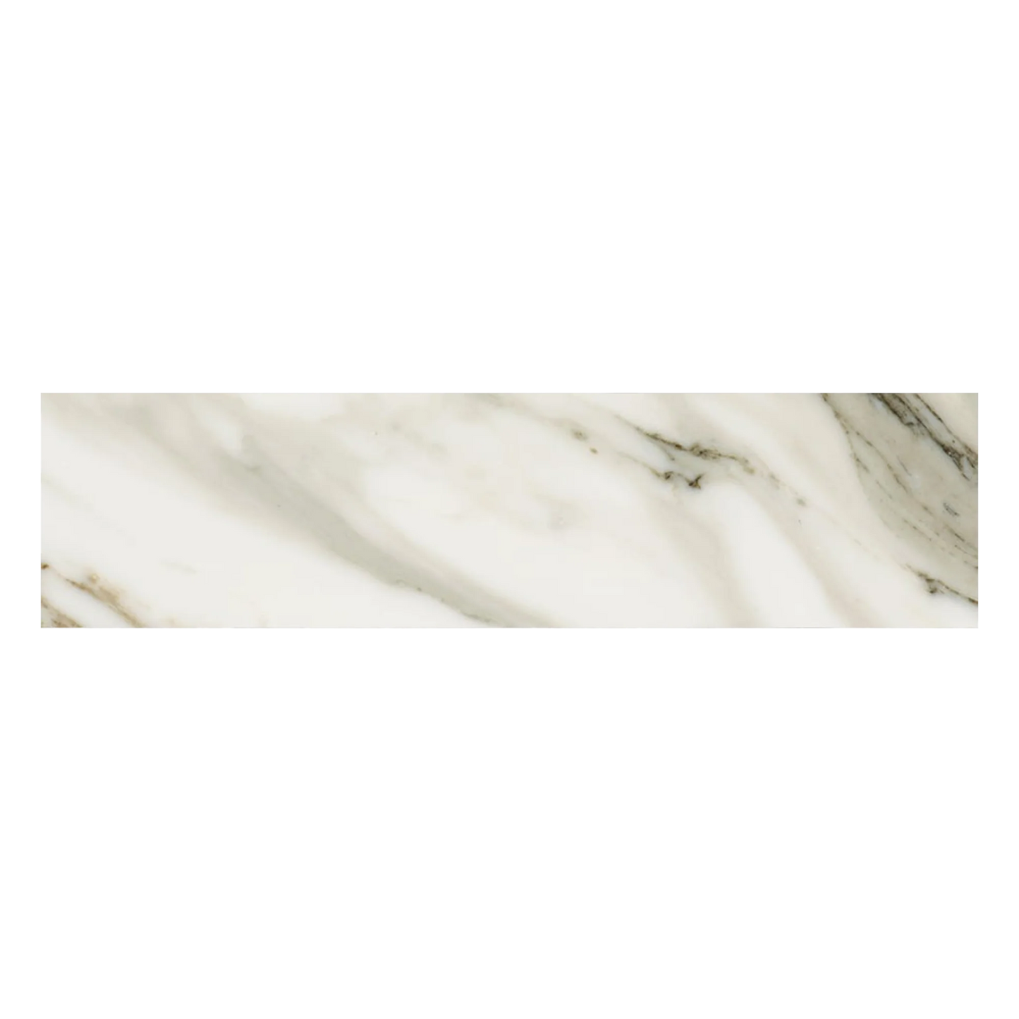 Mykonos 3"x12" Bullnose - 8mm Marble-Look Porcelain Tile for Floor & Wall