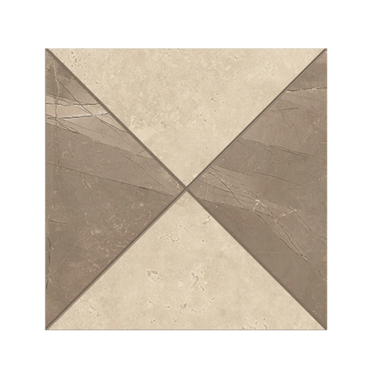 Shapes 12x12" - 8mm Matte Porcelain Palace Regal Mosaic Tile