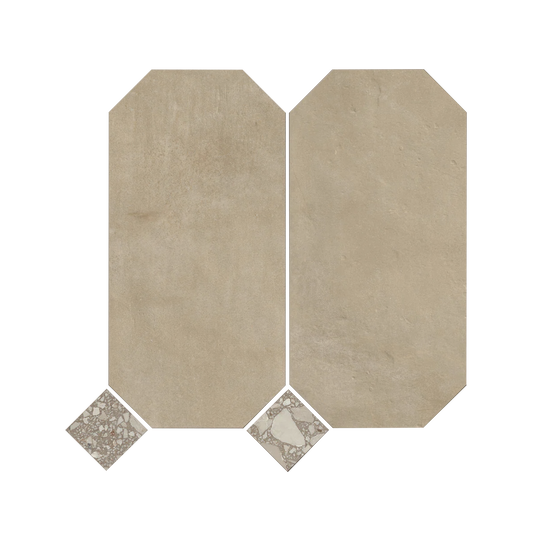 Shapes 13x13" - 8mm Matte Porcelain Palace Royale Mosaic Tile