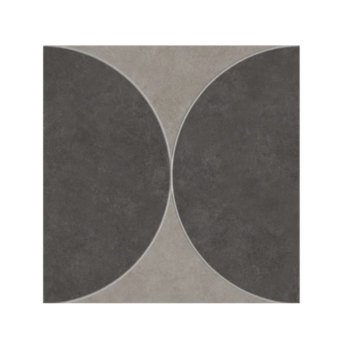 Shapes 15x15" - 8mm Matte Porcelain Moon Mesh Mosaic Tile