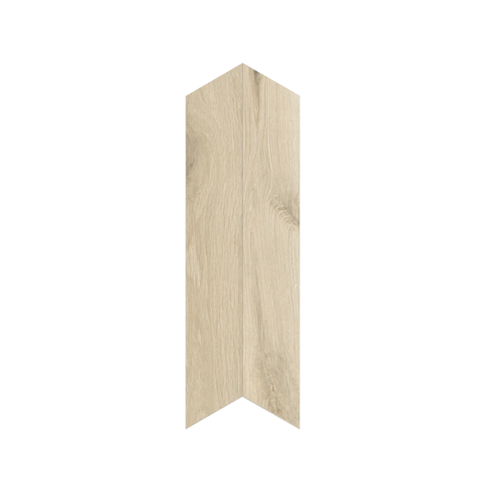 Shapes 4x24" - 8mm Matte Porcelain Chevron A+B Tile