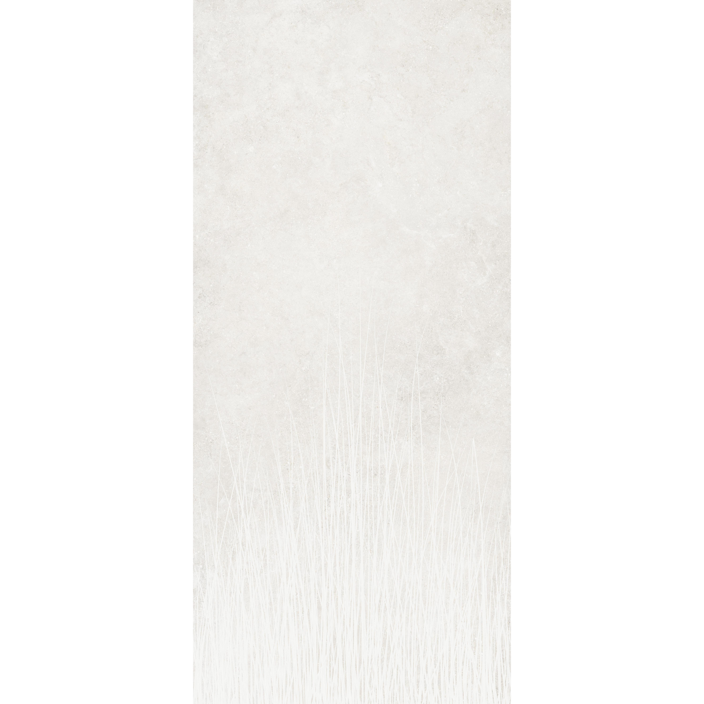 Untamed 48x110" - 6mm Matte Porcelain Slab Tile in Flourish White Style
