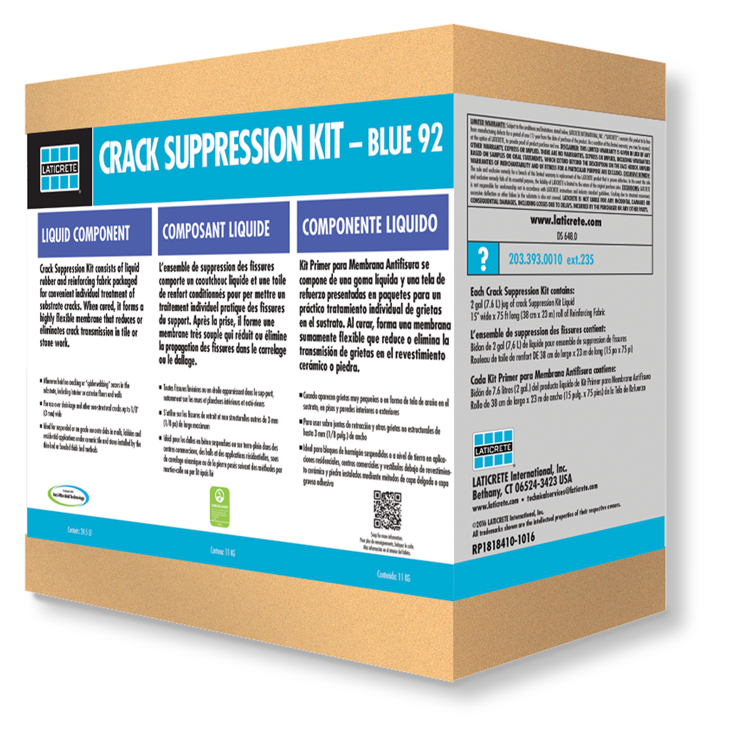 Laticrete - Blue 92 Crack Suppression Kit & Anti-Fracture System