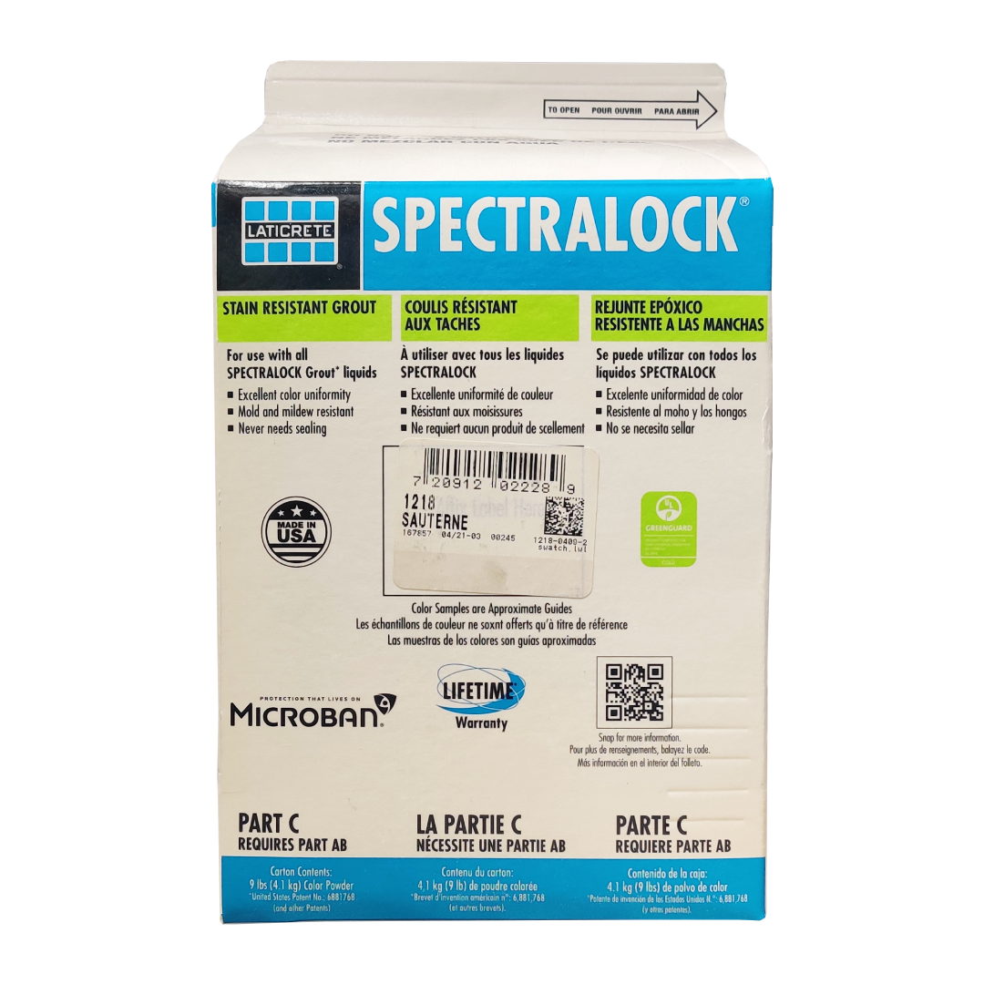 Laticrete - Spectralock Grout Part C (9lbs) - Sauterne #18 Color