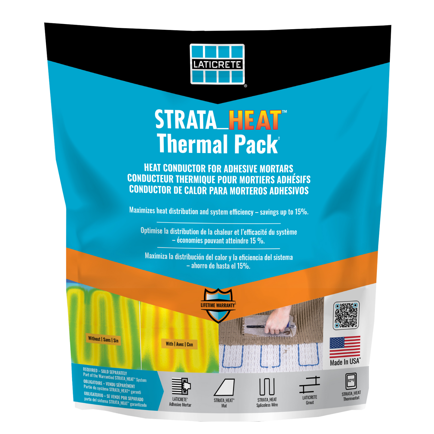 Laticrete - Strata_Heat Thermal Pack - Thin-Set Additive