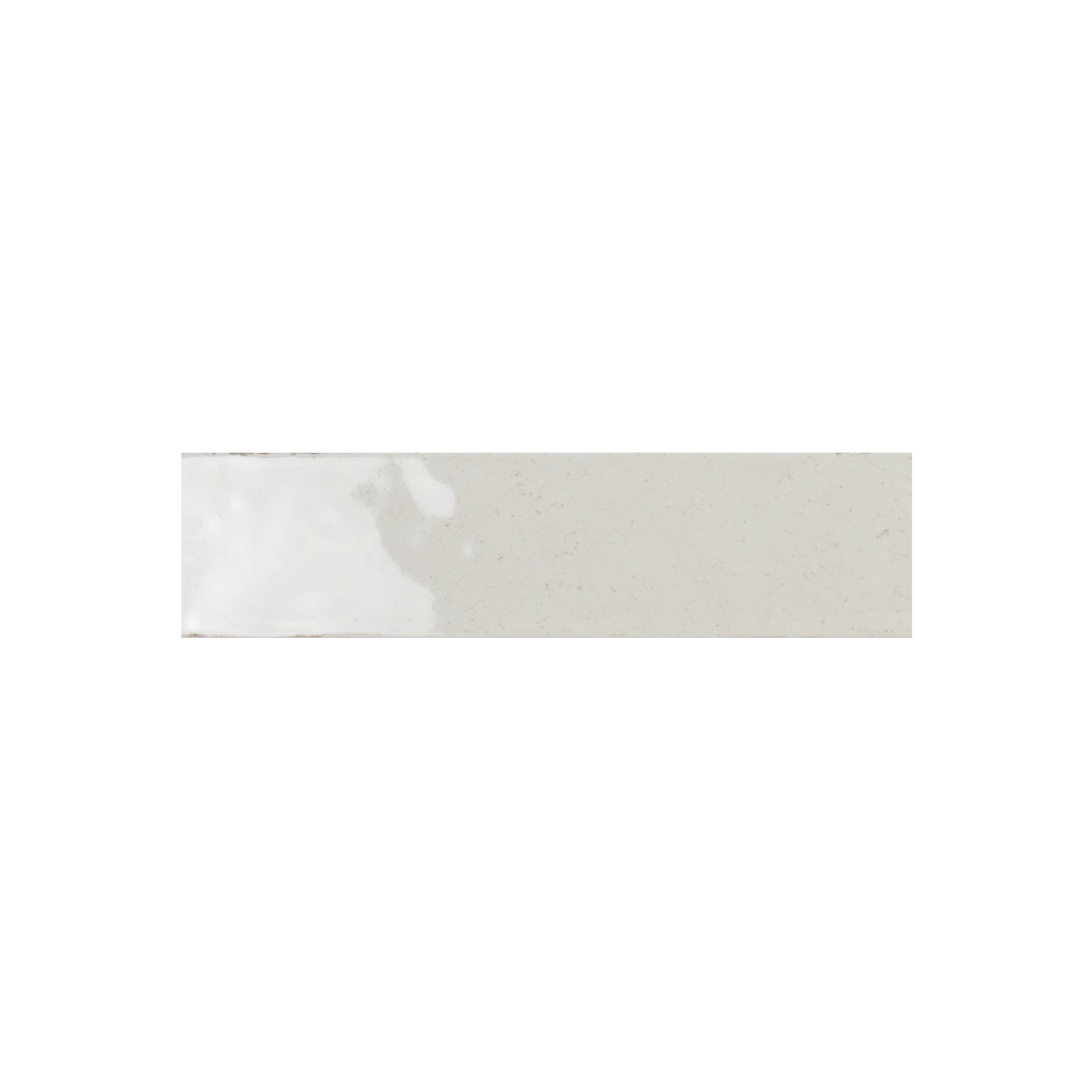 Maiolica 3x12" - 7mm Glossy Ceramic Wall Tile in Crackled Subway Style