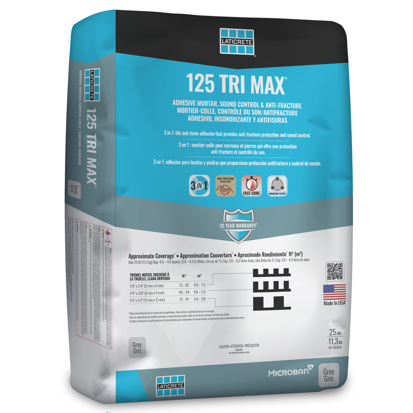 Laticrete 125 Tri Max (25lbs) - Sound & Anti-Fracture Adhesive Mortar