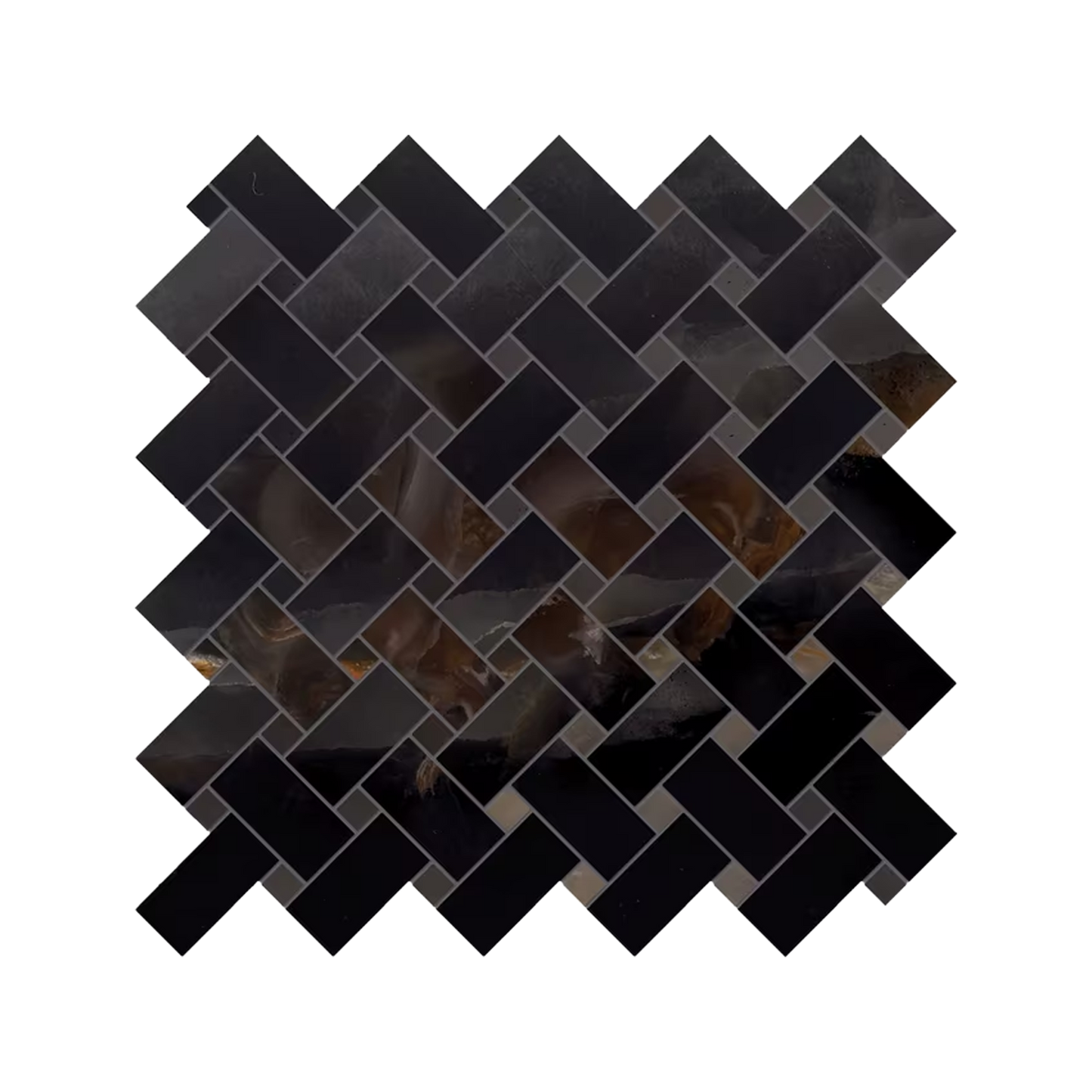 Tele Di Marmo Onyx 12x12" Intrecci Porcelain Mosaic