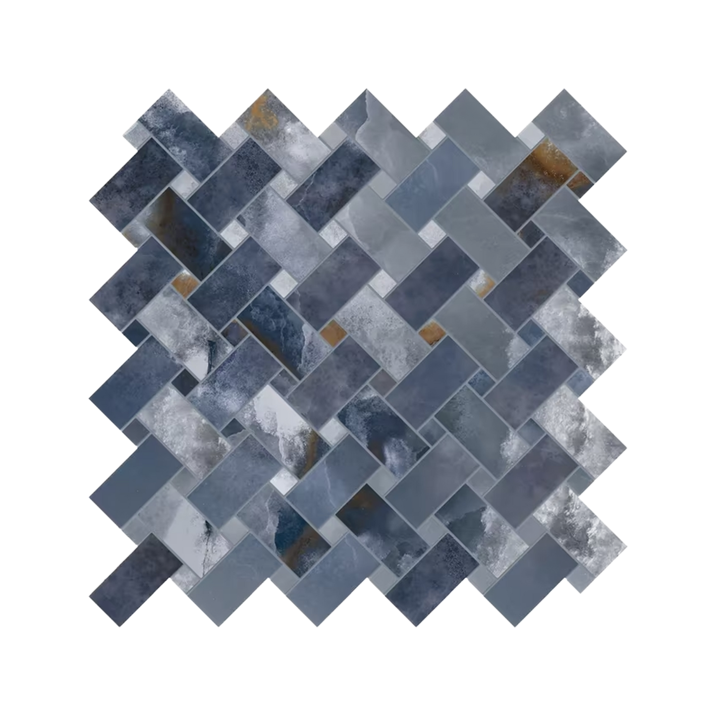 Tele Di Marmo Onyx 12x12" Intrecci Porcelain Mosaic