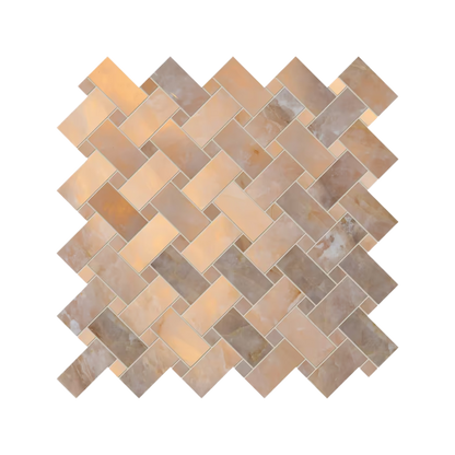 Tele Di Marmo Lumia 12x12" Intrecci Marble-Look Porcelain Mosaic