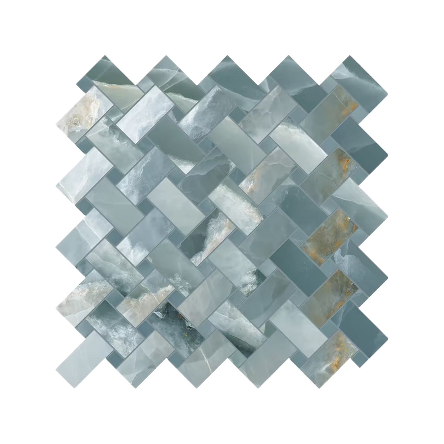 Tele Di Marmo Onyx 12x12" Intrecci Porcelain Mosaic