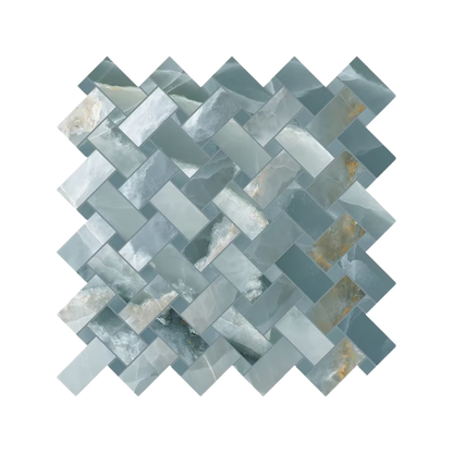 Tele Di Marmo Onyx 12x12" Intrecci Porcelain Mosaic