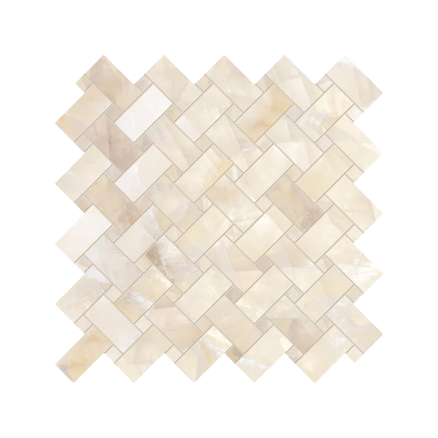 Tele Di Marmo Lumia 12x12" Intrecci Marble-Look Porcelain Mosaic