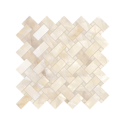 Tele Di Marmo Lumia 12x12" Intrecci Marble-Look Porcelain Mosaic