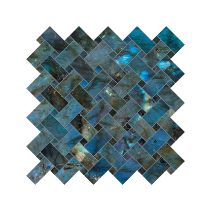 Tele Di Marmo Lumia 12x12" Intrecci Marble-Look Porcelain Mosaic