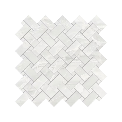 Tele Di Marmo Selection 12x12" Intrecci Marble-Look Porcelain Mosaic