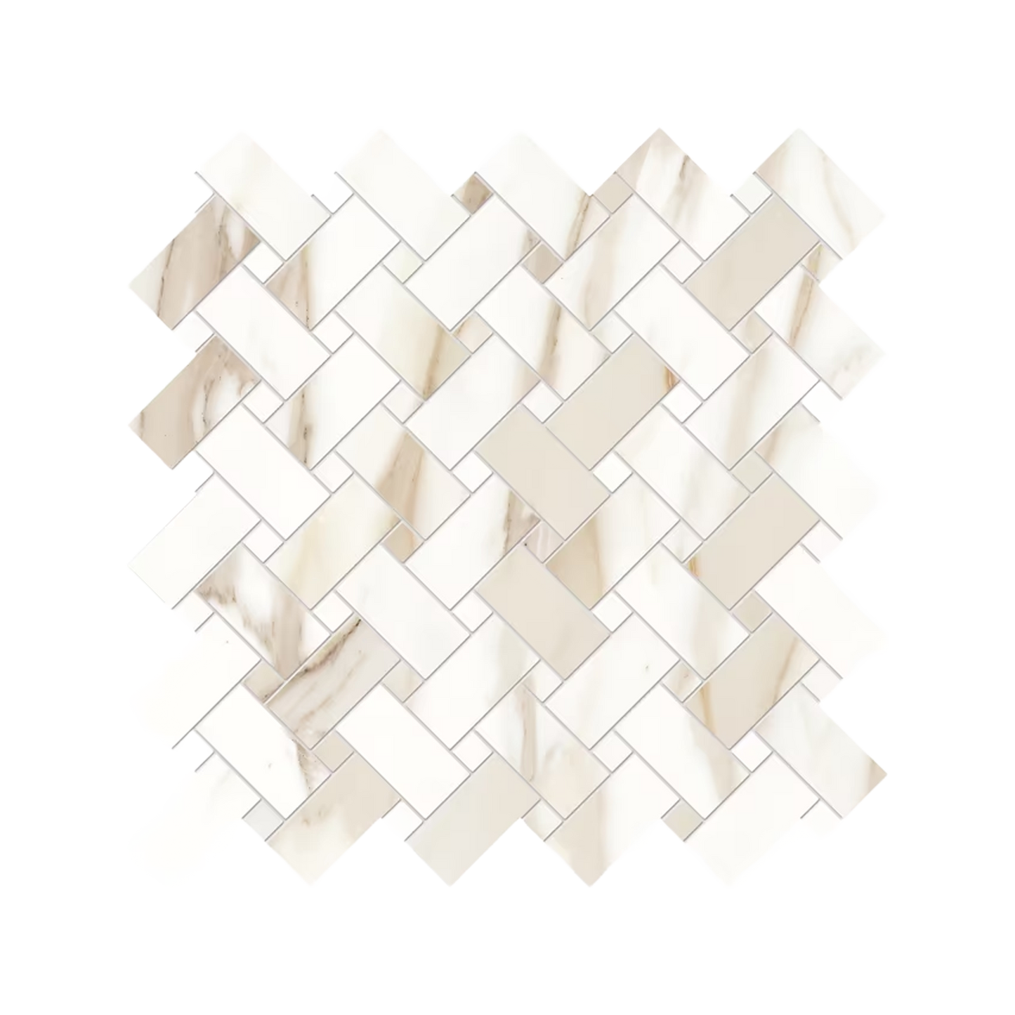 Tele Di Marmo Reloaded 12x12" Intrecci Porcelain Mosaic