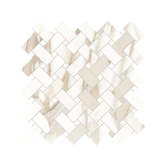 Tele Di Marmo Reloaded 12x12" Intrecci Porcelain Mosaic