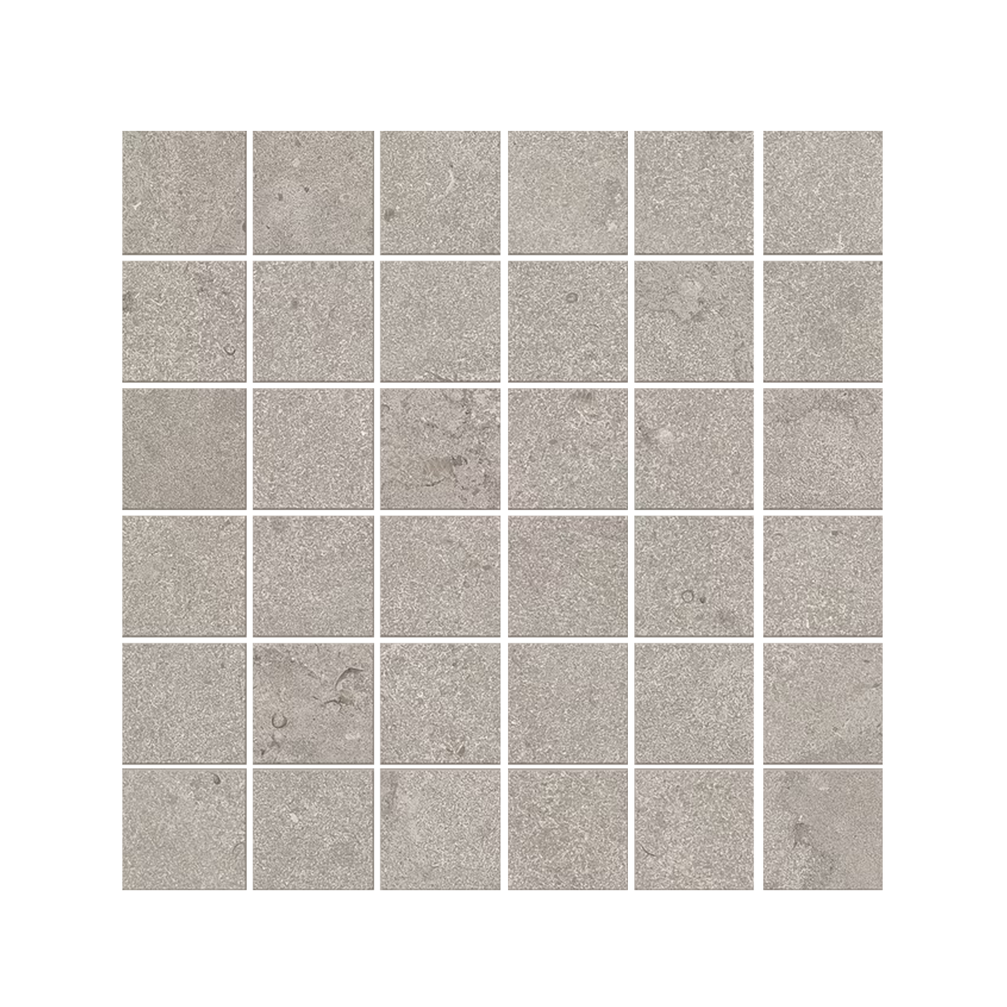 Portland Stone 12x12" - Mosaic Porcelain Tile (2" Squares)