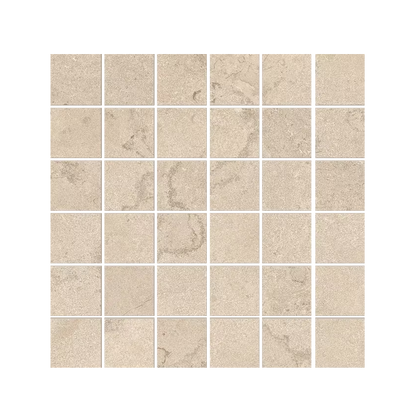 Portland Stone 12x12" - Mosaic Porcelain Tile (2" Squares)