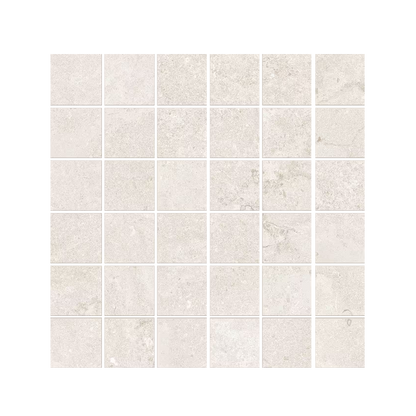 Portland Stone 12x12" - Mosaic Porcelain Tile (2" Squares)