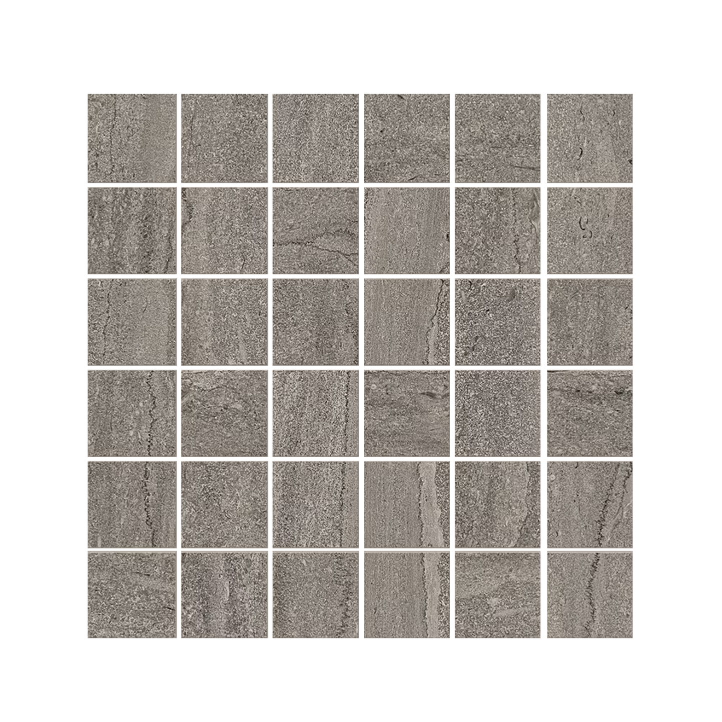 Portland Stone 12x12" - Mosaic Porcelain Tile (2" Squares)