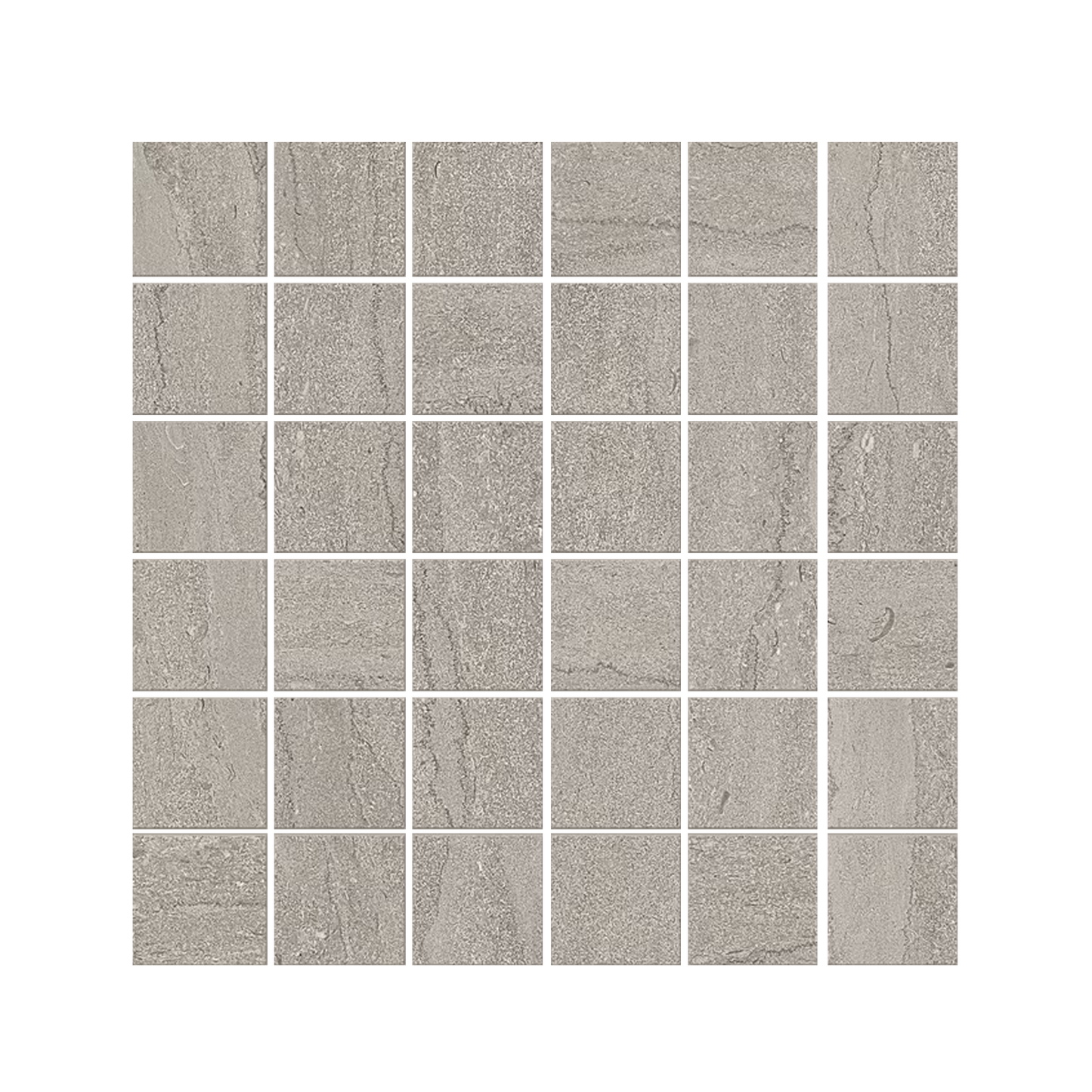 Portland Stone 12x12" - Mosaic Porcelain Tile (2" Squares)