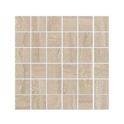 Portland Stone 12x12" - Mosaic Porcelain Tile (2" Squares)
