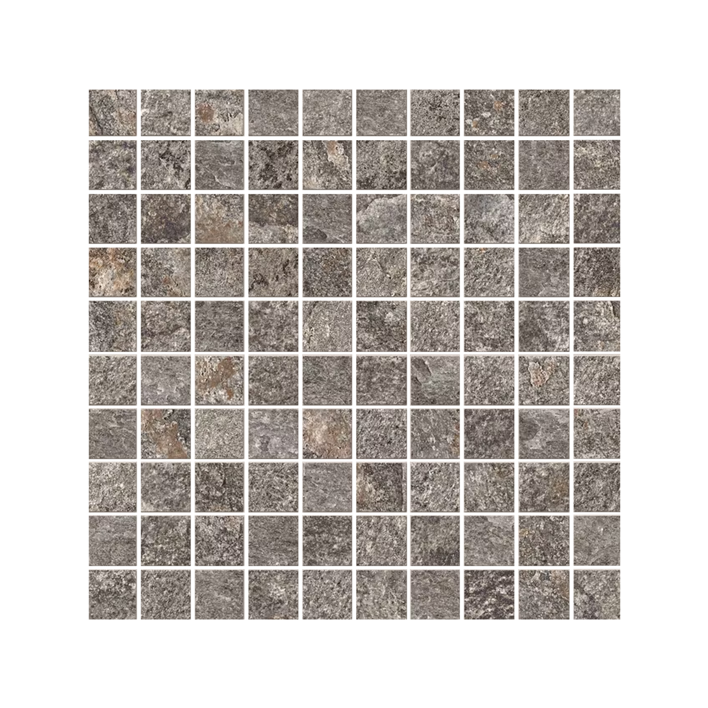 Oros Stone 12x12" Stone-Look Porcelain Mosaic (1" Square)