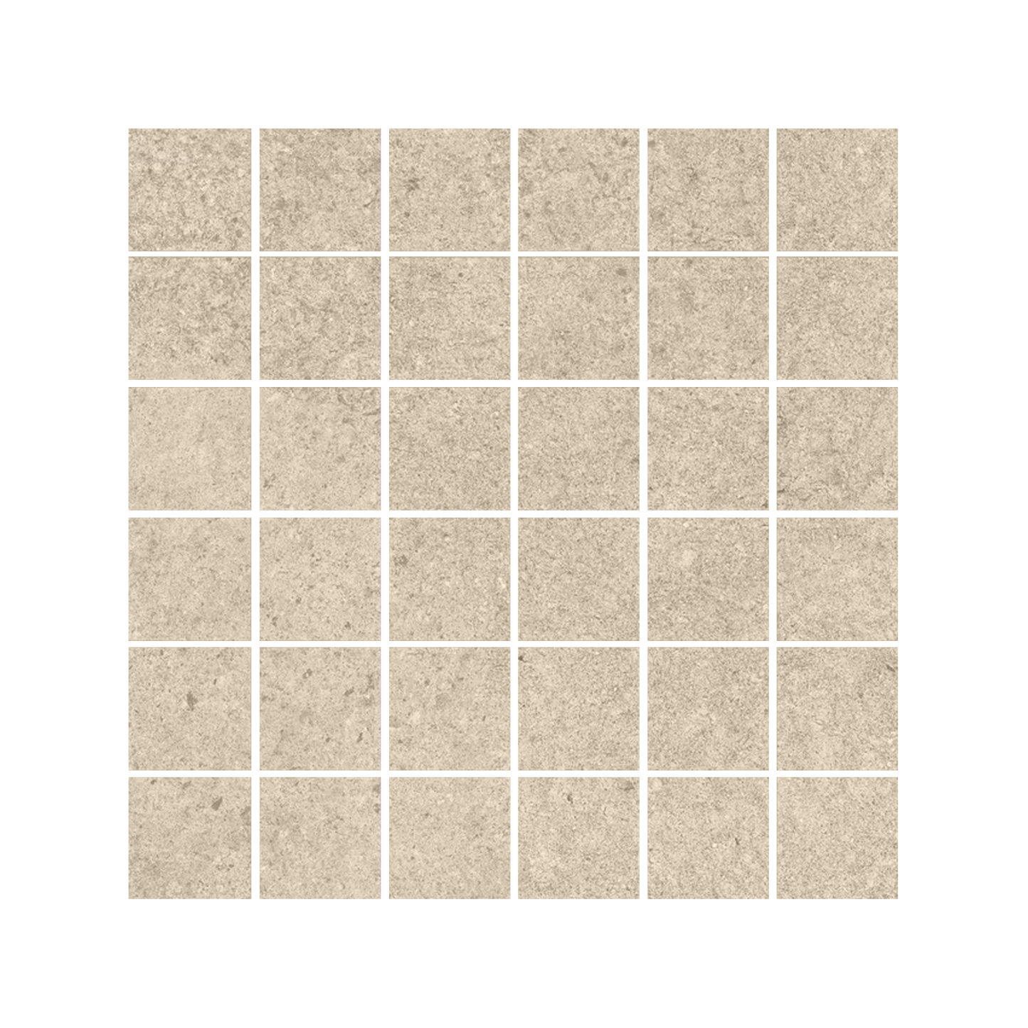 Pure Concrete 12x12" Concrete-Look Porcelain Mosaic