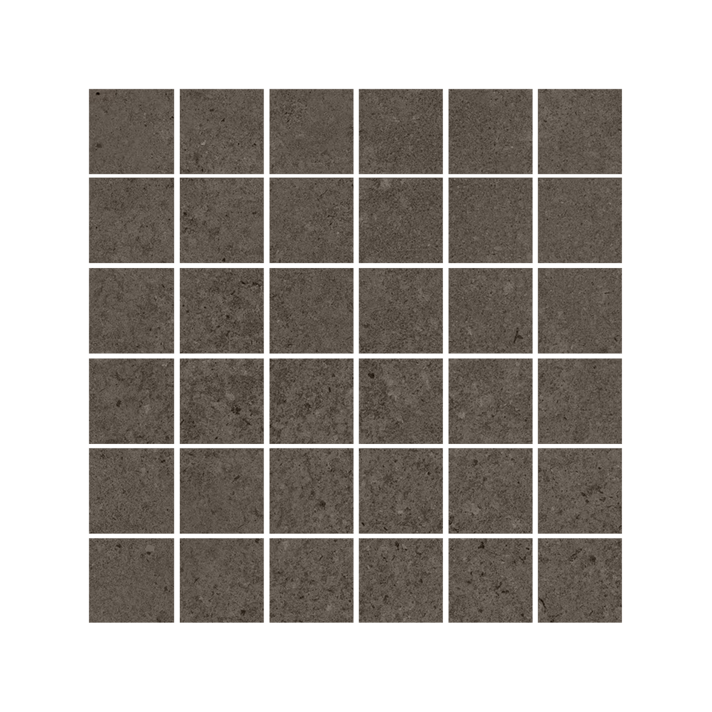 Pure Concrete 12x12" Concrete-Look Porcelain Mosaic