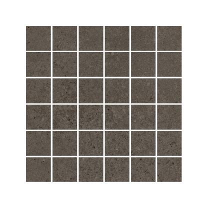 Pure Concrete 12x12" Concrete-Look Porcelain Mosaic