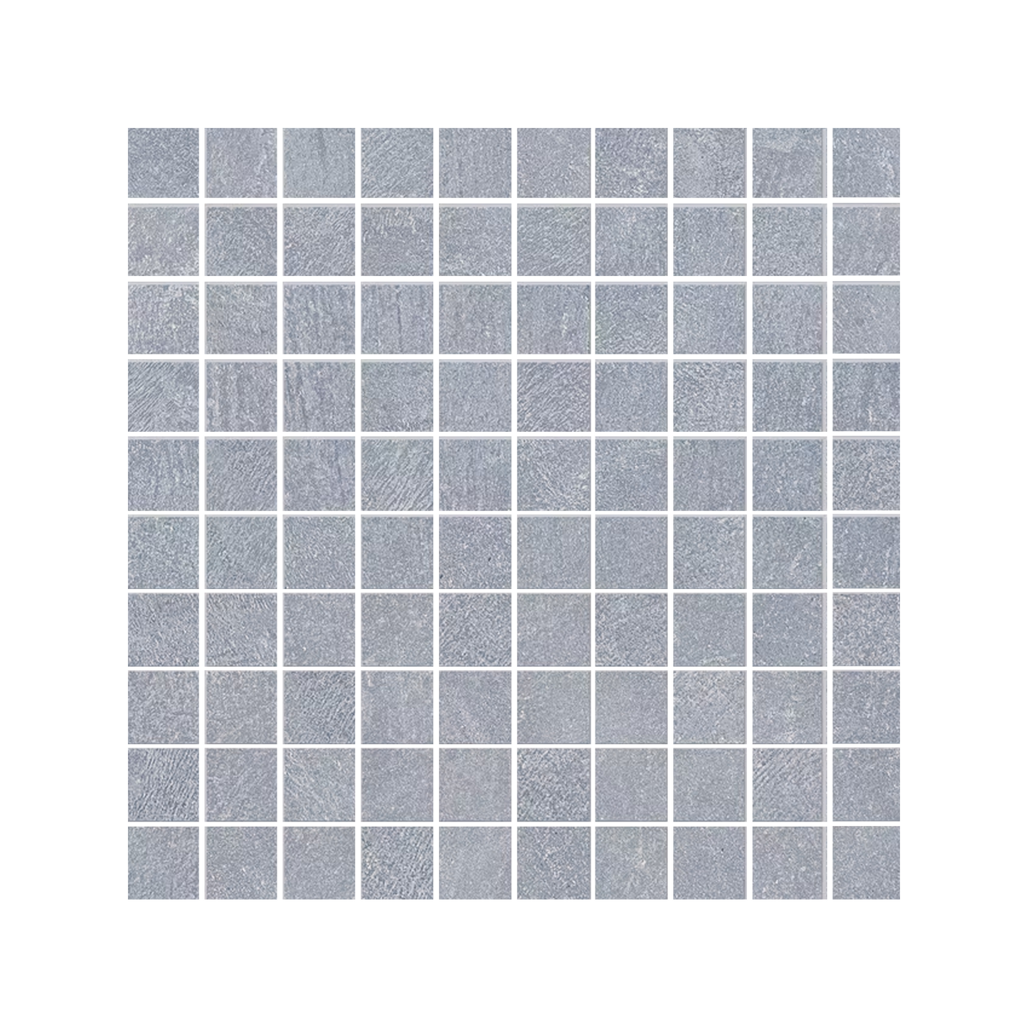 Sixty 12x12" Mosaico Concrete-Look Porcelain Mosaic (1" Square)