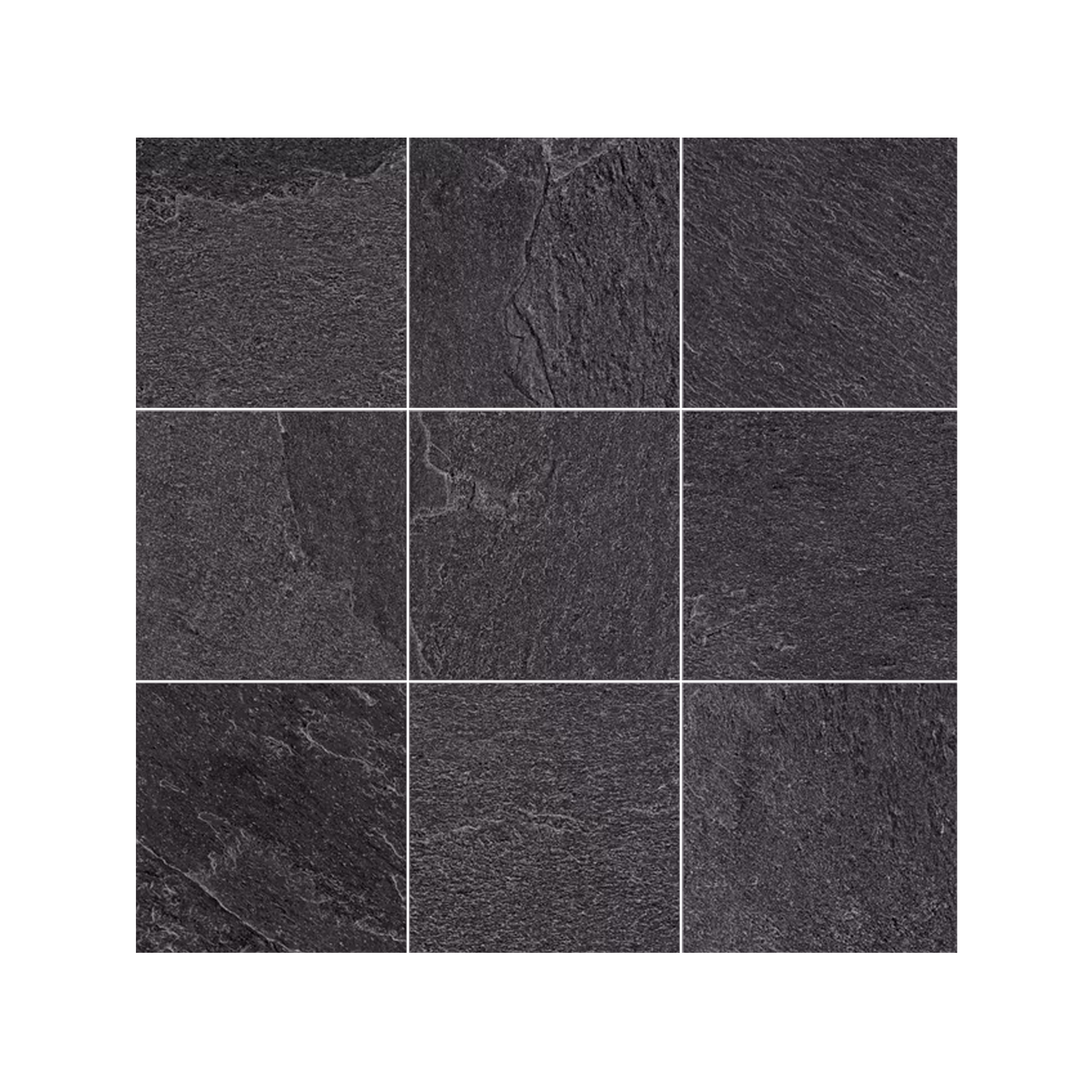 Nordika 12x12" - Mosaico Stone-Look Porcelain Mosaic (4" Squares)