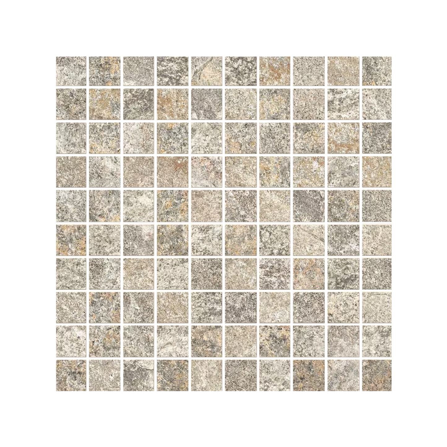 Oros Stone 12x12" Stone-Look Porcelain Mosaic (1" Square)
