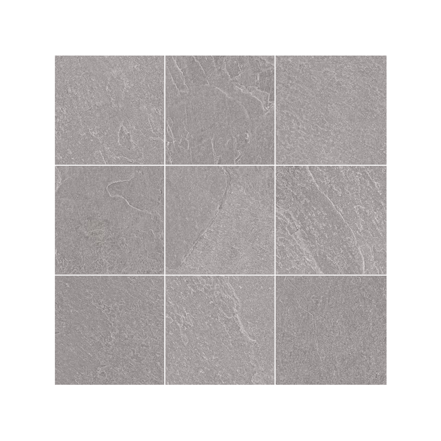 Nordika 12x12" - Mosaico Stone-Look Porcelain Mosaic (4" Squares)