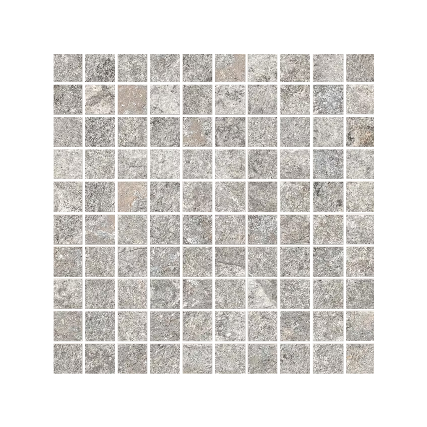 Oros Stone 12x12" Stone-Look Porcelain Mosaic (1" Square)