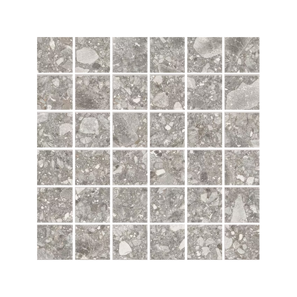 Lombarda 12x12" - Porcelain Terrazzo-Look Mosaic (2" Squares)